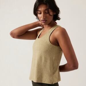 Athleta NEW Uptempo II Scoop Neck Stretch Jersey Performance Tank Top Green 3X